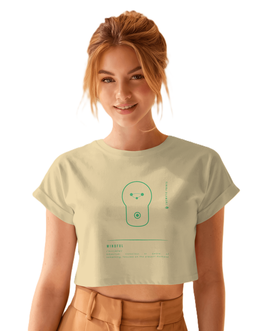 Women's Crop Top - Mindful Meanings Collection - MINDFUL