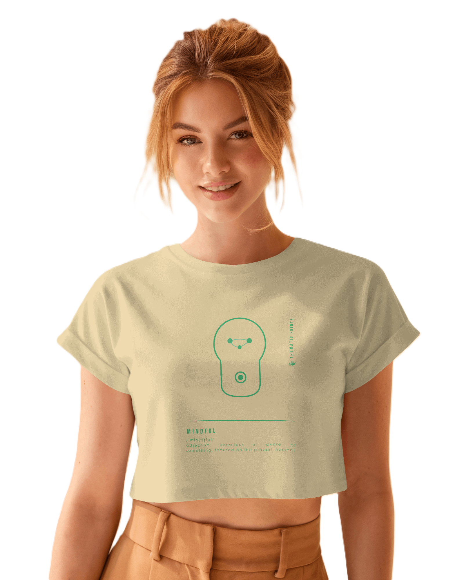 Women's Crop Top - Mindful Meanings Collection - MINDFUL