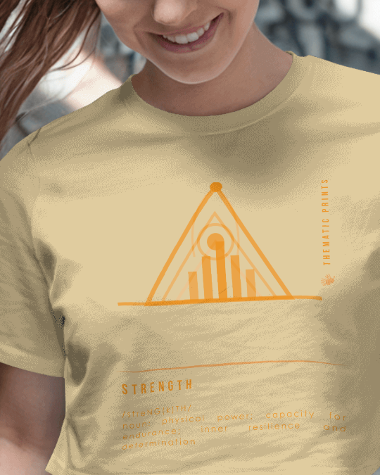 Women's Crop Top - Mindful Meanings Collection - STRENGTH