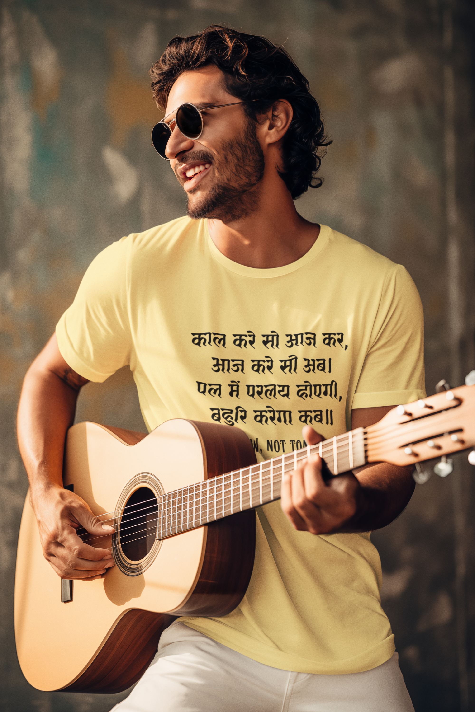 Kabir's Wisdom Men's T-Shirt Collection - "Do It Now, Not Tomorrow"