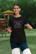 Celebrate Women's Cricket Typography T-Shirt
