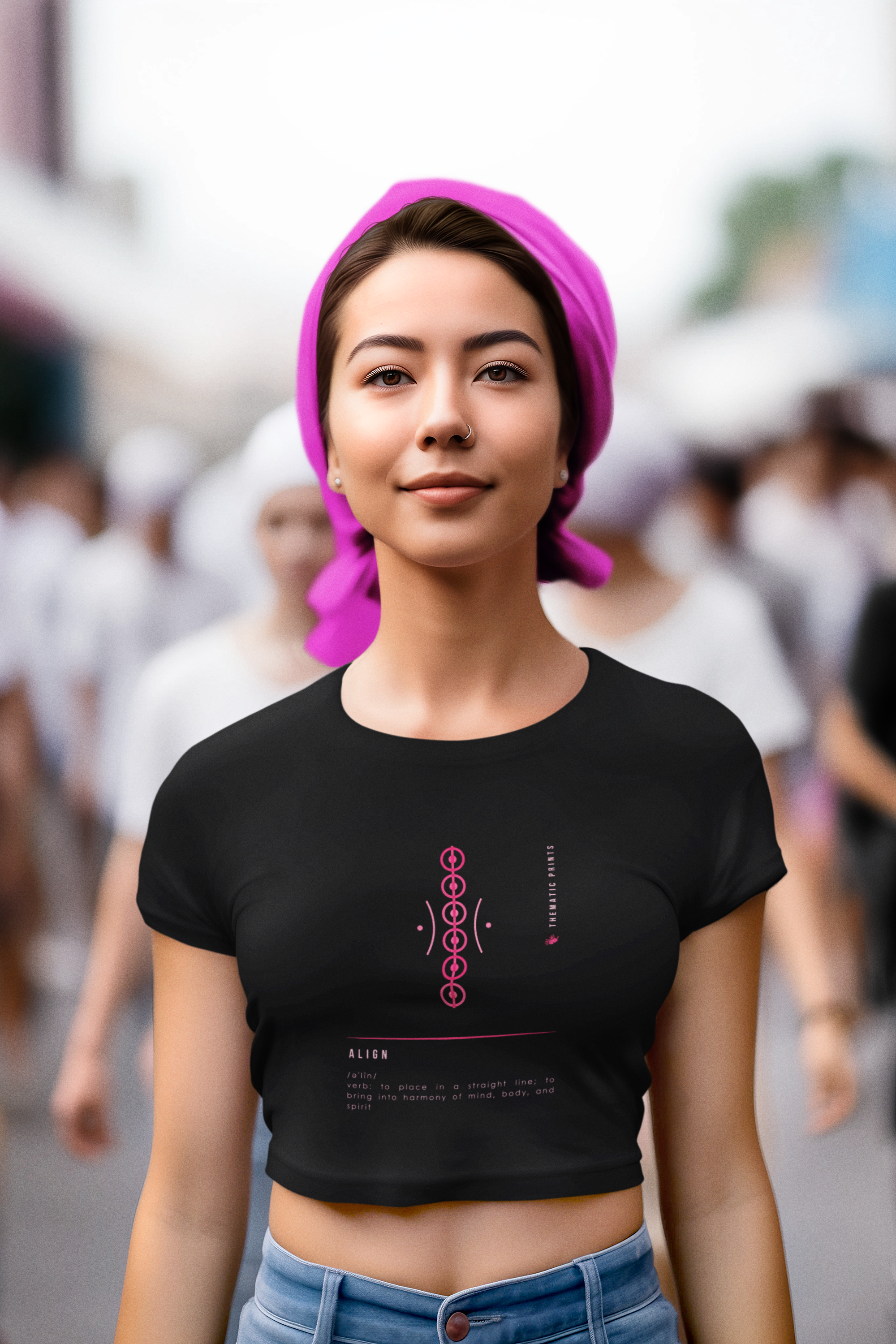 Women's Crop Top - Mindful Meanings Collection - ALIGN