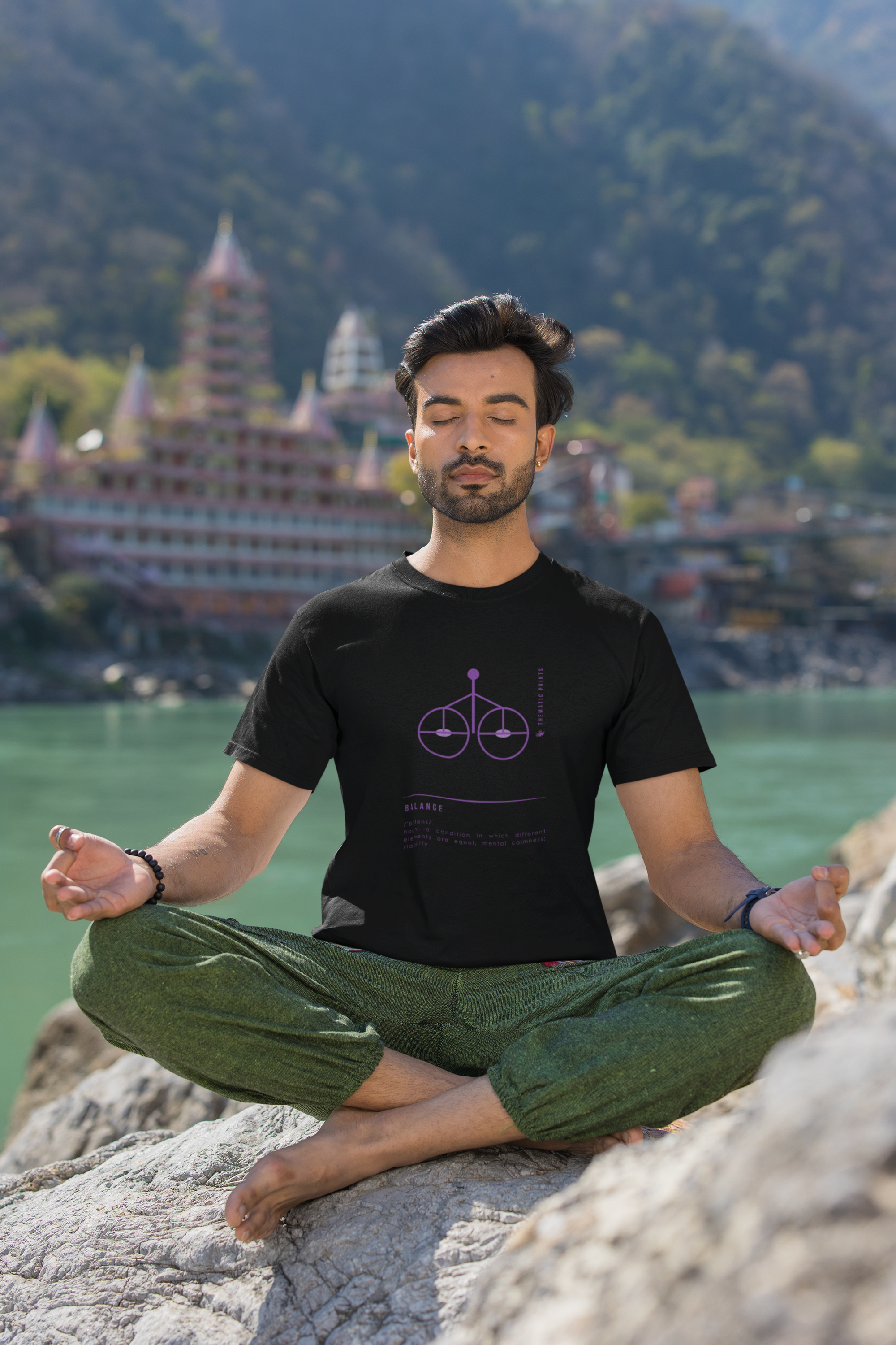 "Balance" Men's T-Shirt - Mindful Meanings Collection