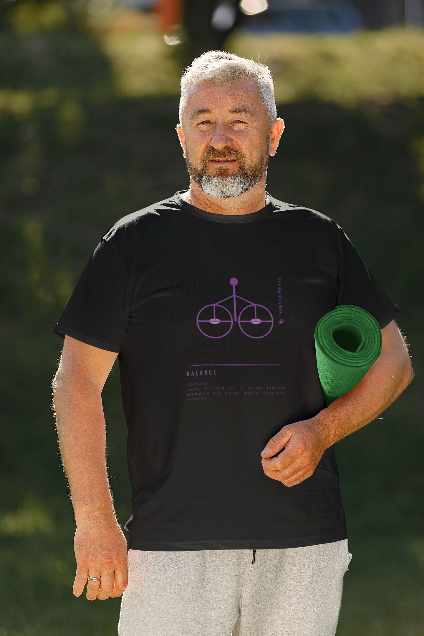 "Balance" Men's T-Shirt - Mindful Meanings Collection