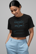 Women's Crop Top | Yoga, Meditation and Workout | Flow | Mindfulness Graphic Apparel