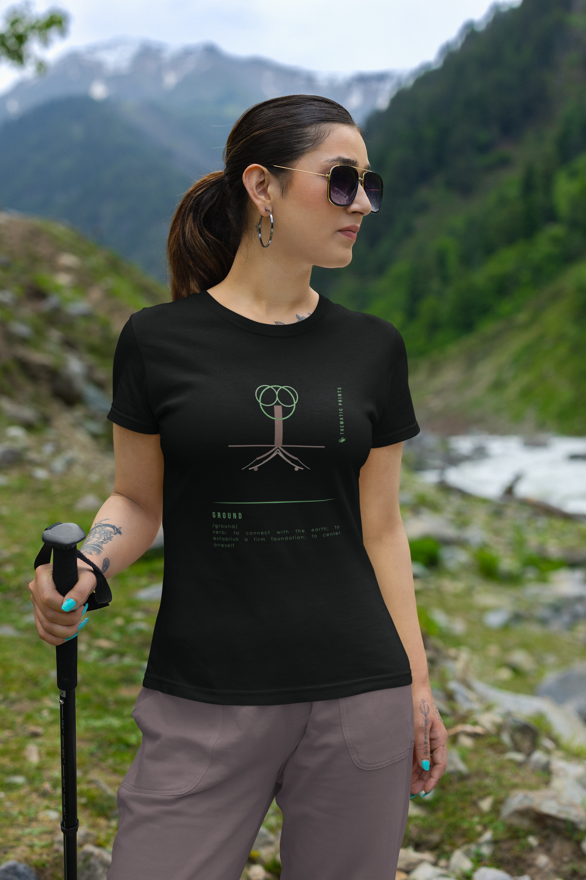 Women's T-Shirt - Mindful Meanings Collection - GROUND