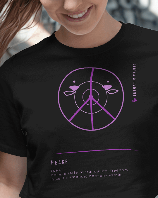 Women's Crop Top - Mindful Meanings Collection - PEACE