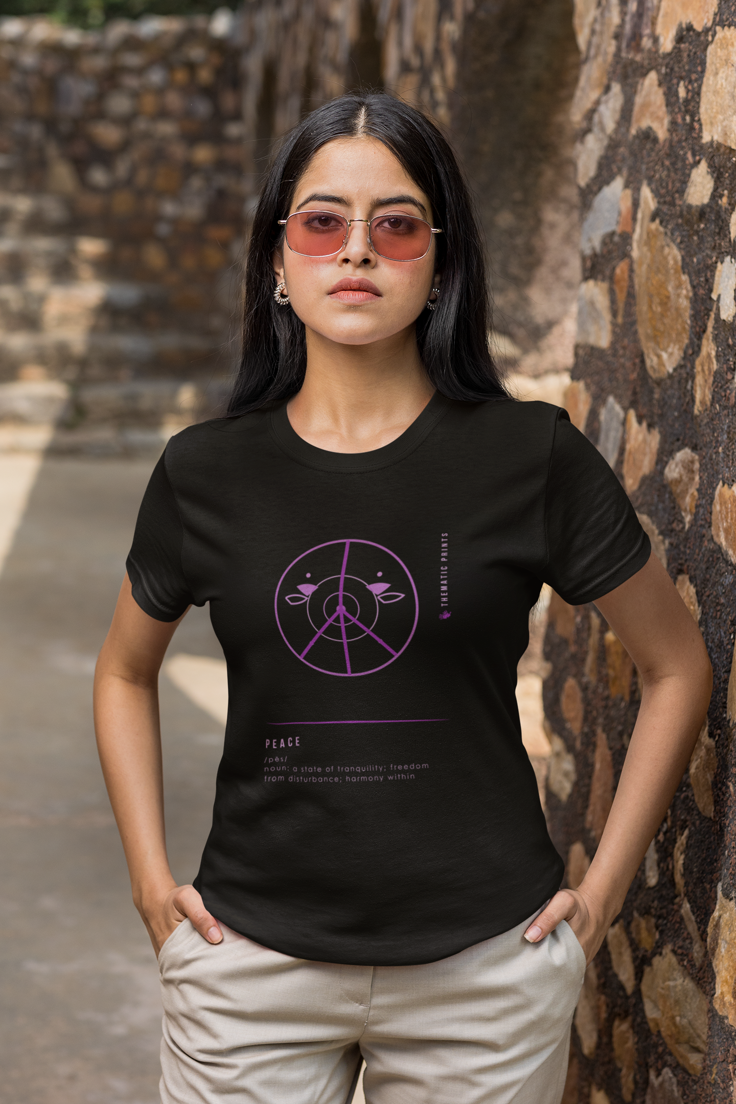 Women's T-Shirt - Mindful Meanings Collection - PEACE