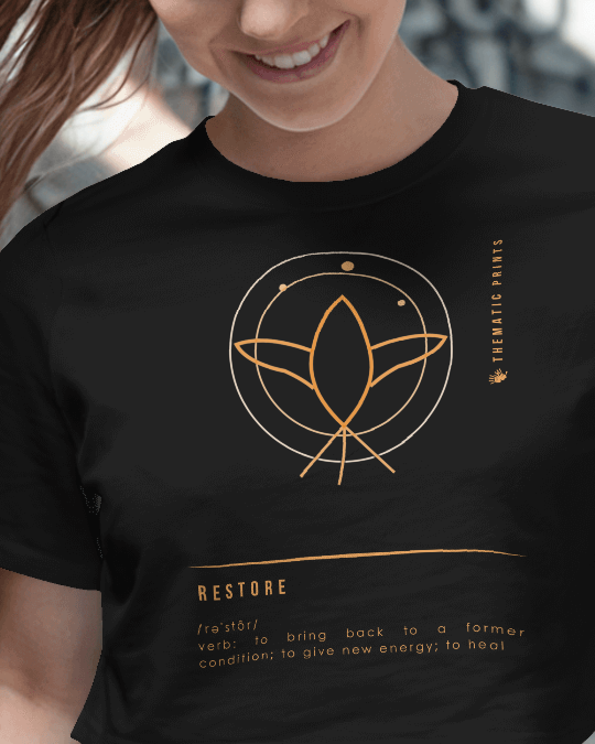 Women's Crop Top - Mindful Meanings Collection - RESTORE