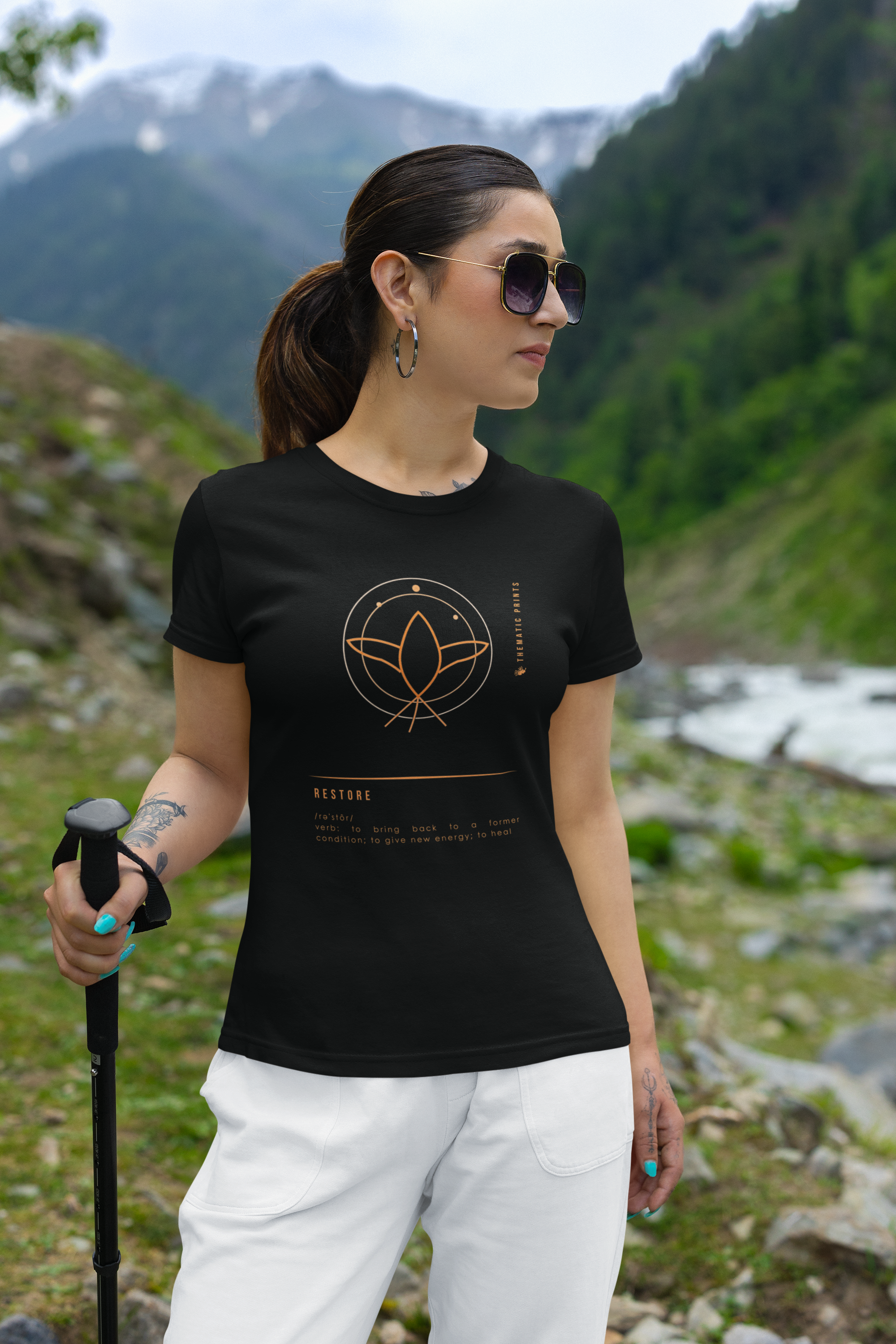 Women's T-Shirt - Mindful Meanings Collection - RESTORE