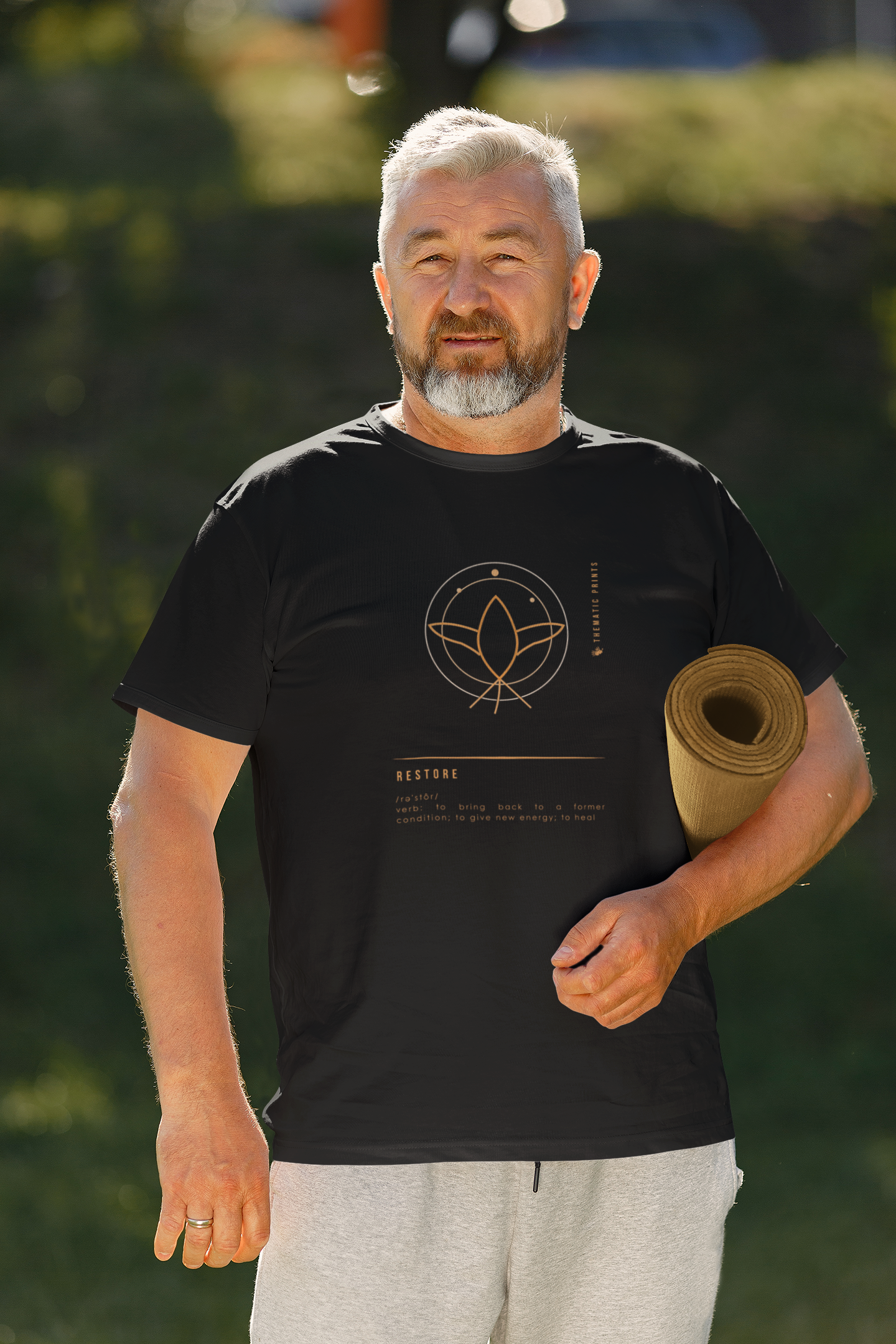 "RESTORE" Men's T-Shirt - Mindful Meanings Collection