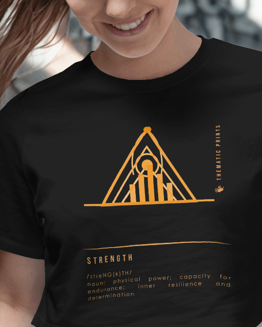 Women's Crop Top - Mindful Meanings Collection - STRENGTH