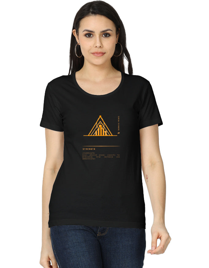 Women's T-Shirt - Mindful Meanings Collection - STRENGTH