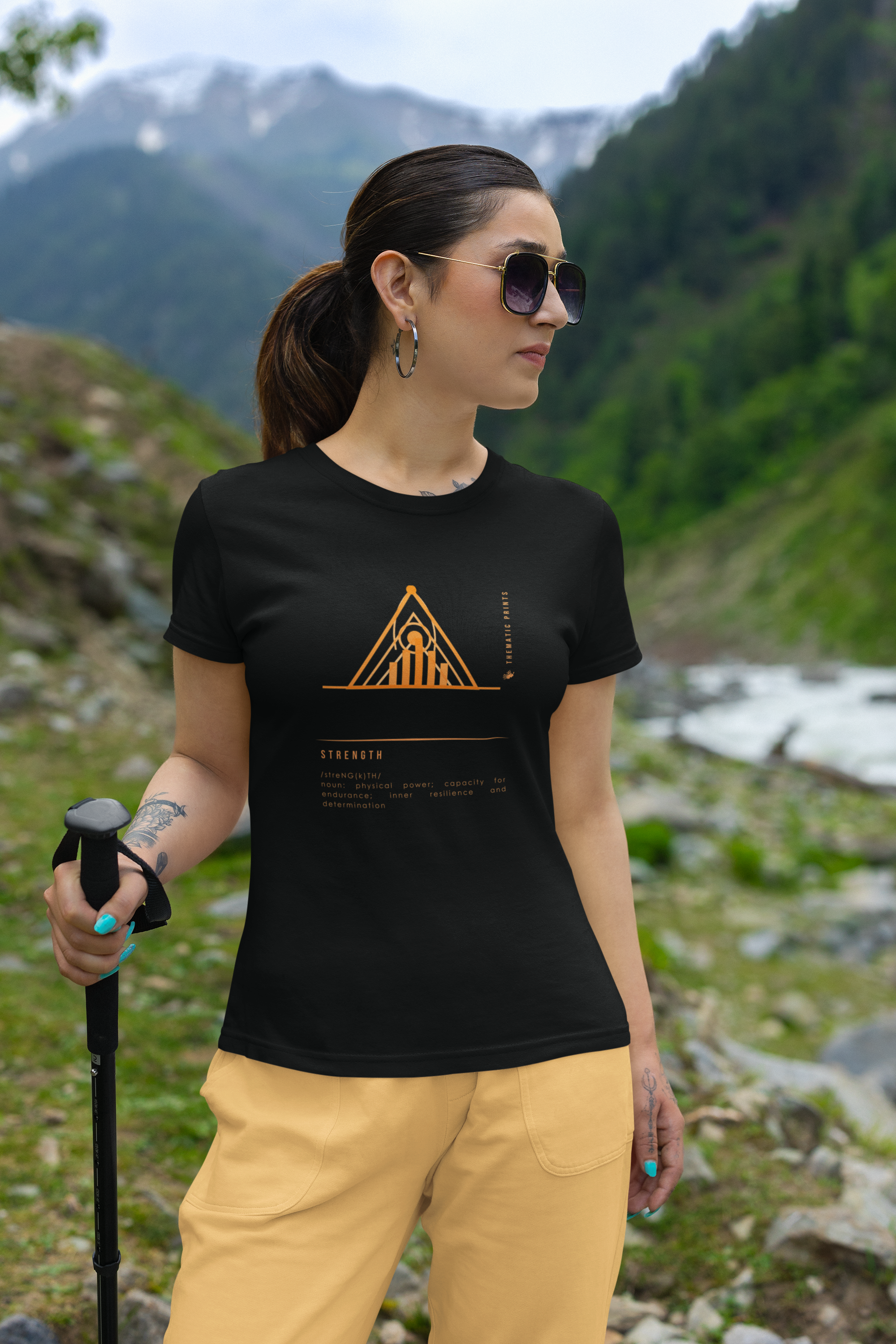 Women's T-Shirt - Mindful Meanings Collection - STRENGTH
