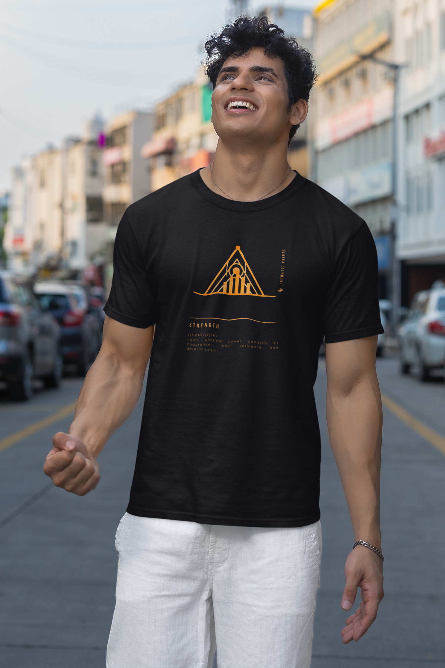 "Strength" Men's T-Shirt - Mindful Meanings Collection