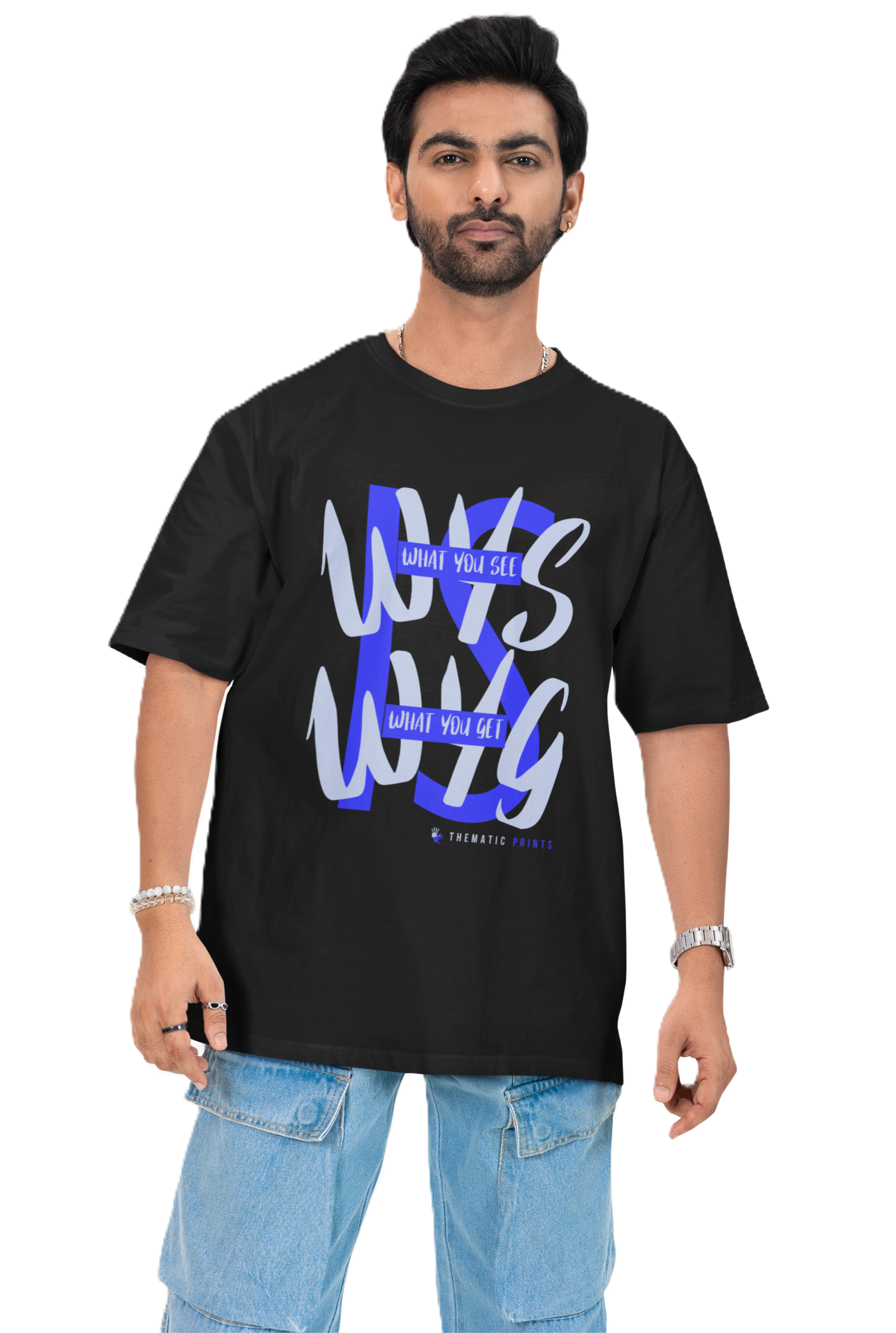 WYSIWYG Typography Men's T-Shirt - Self Expression Tee