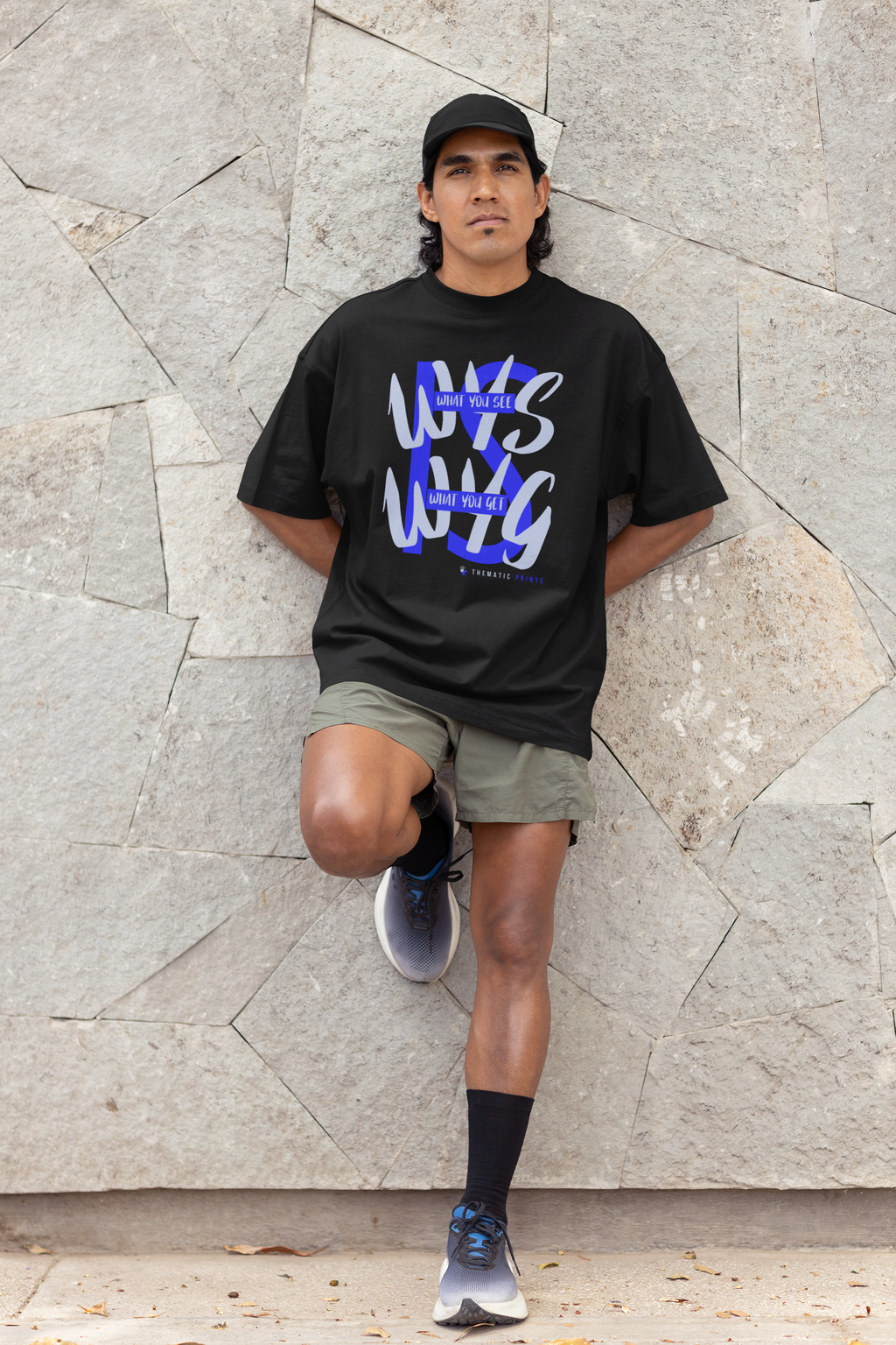 WYSIWYG Typography Men's T-Shirt - Self Expression Tee