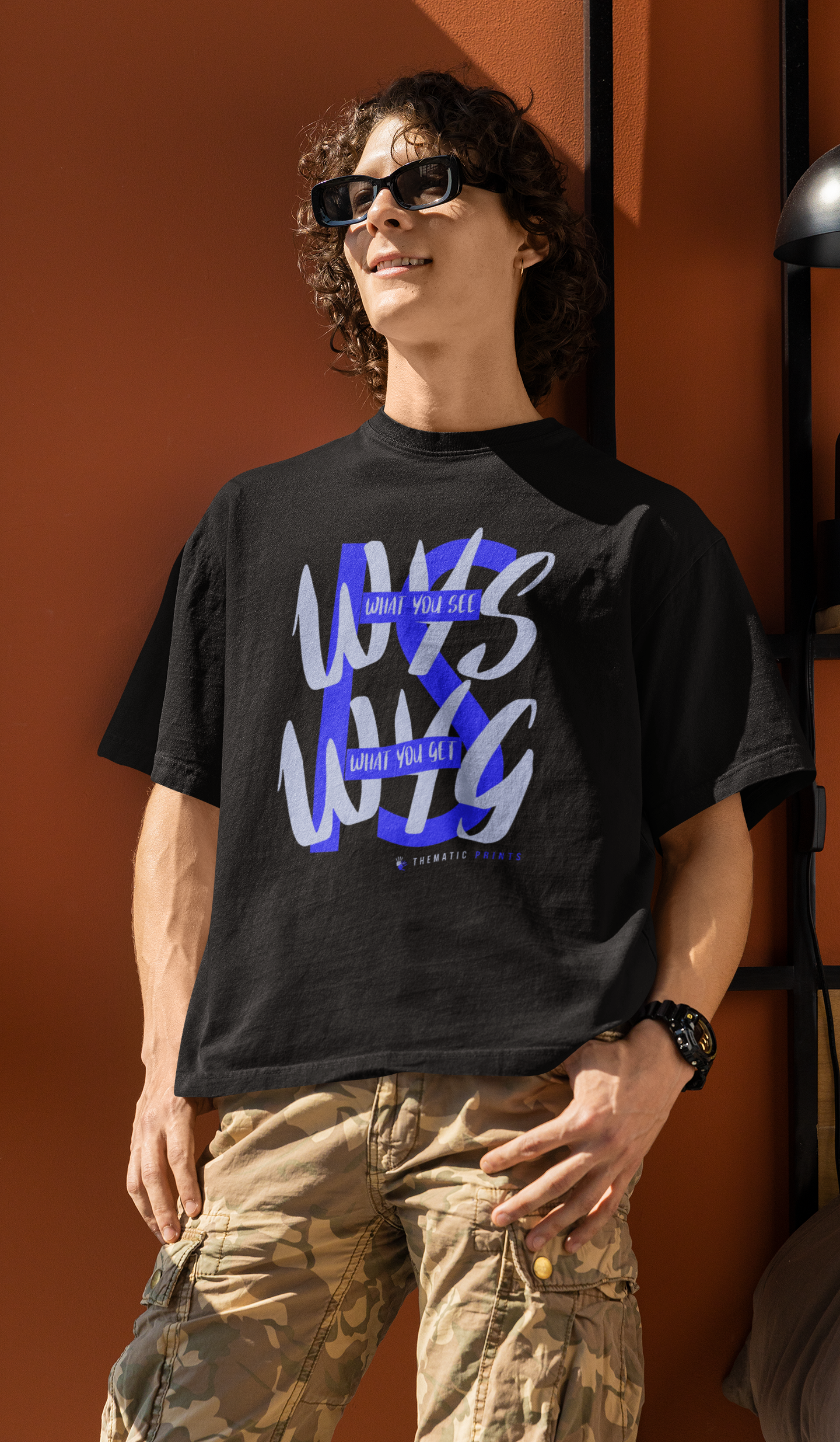 WYSIWYG Typography Men's T-Shirt - Self Expression Tee