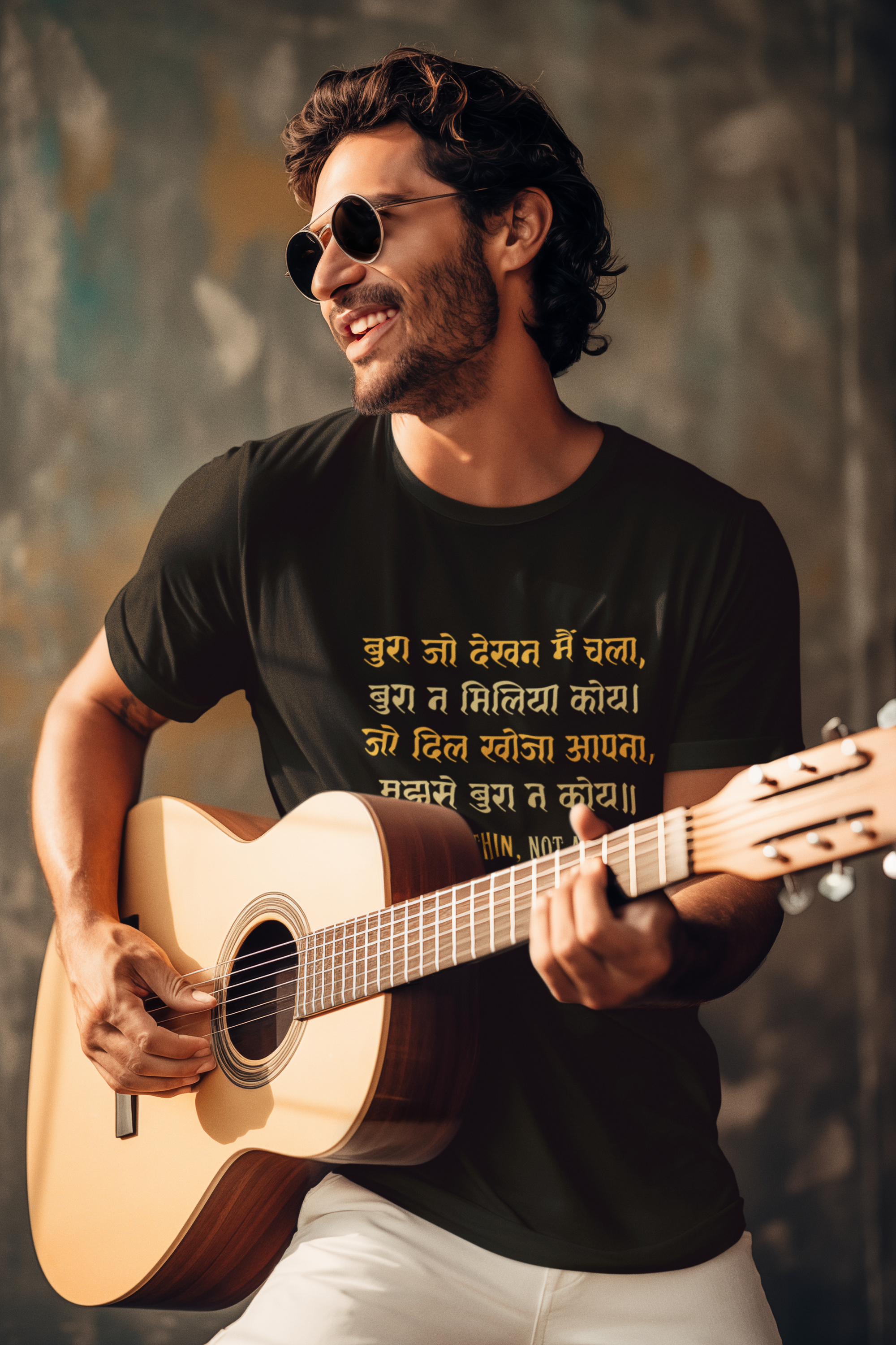 Kabir's Wisdom Men's T-Shirt Collection - "Look Within, Not Around"