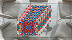 Polyster Fabric Set of 6 Table Placemats - Bloom