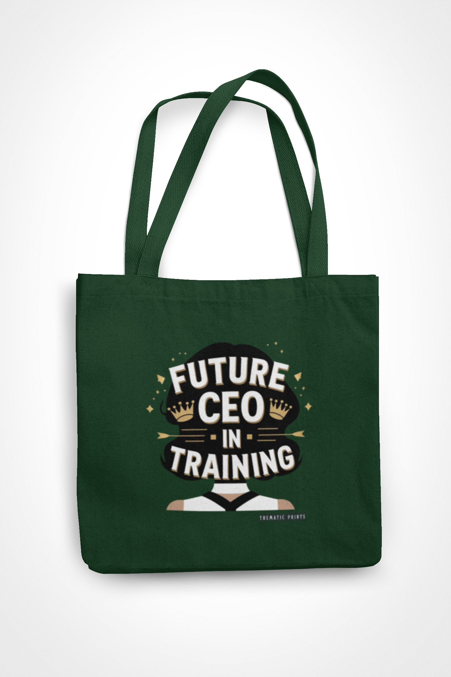 Canvas Eco-friendly Zipper Tote Bag for Collect Girls - Campus Casual Collection - Future CEO in Training