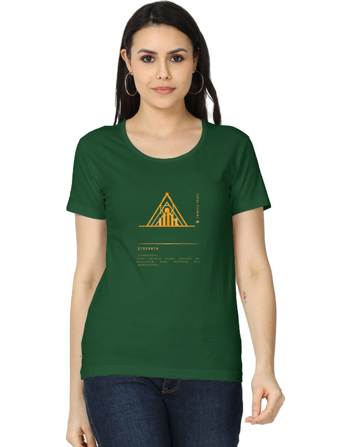 Women's T-Shirt - Mindful Meanings Collection - STRENGTH