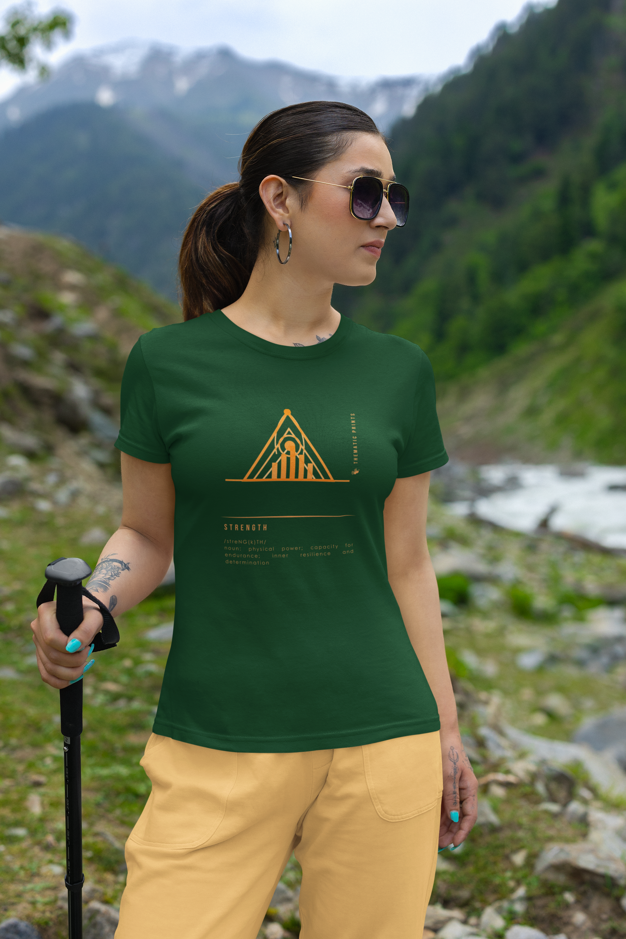 Women's T-Shirt - Mindful Meanings Collection - STRENGTH