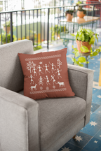 Set of 2 Traditional Artform Cushion Cover - Warli Art Digital Print