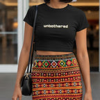 Women's Baby Tee - Cotton Stretchable - Typography Print - Unbothered