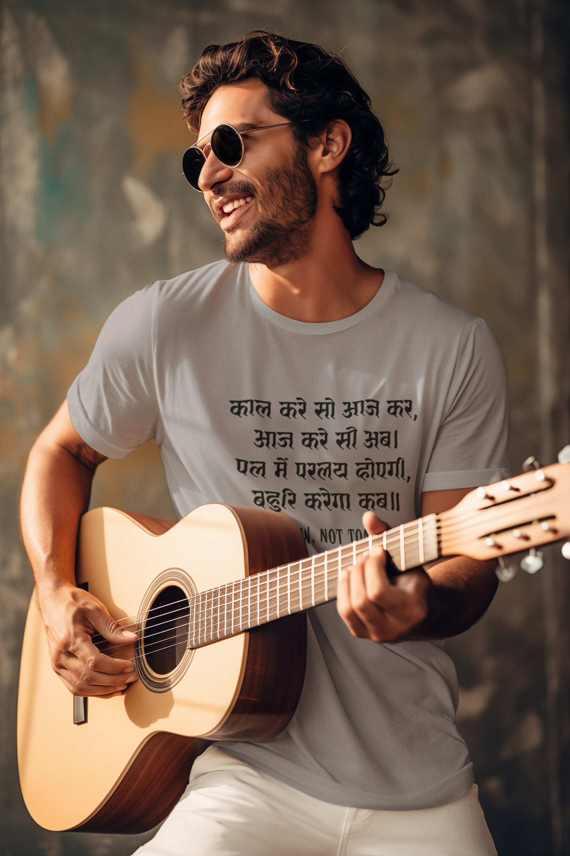 Kabir's Wisdom Men's T-Shirt Collection - "Do It Now, Not Tomorrow"