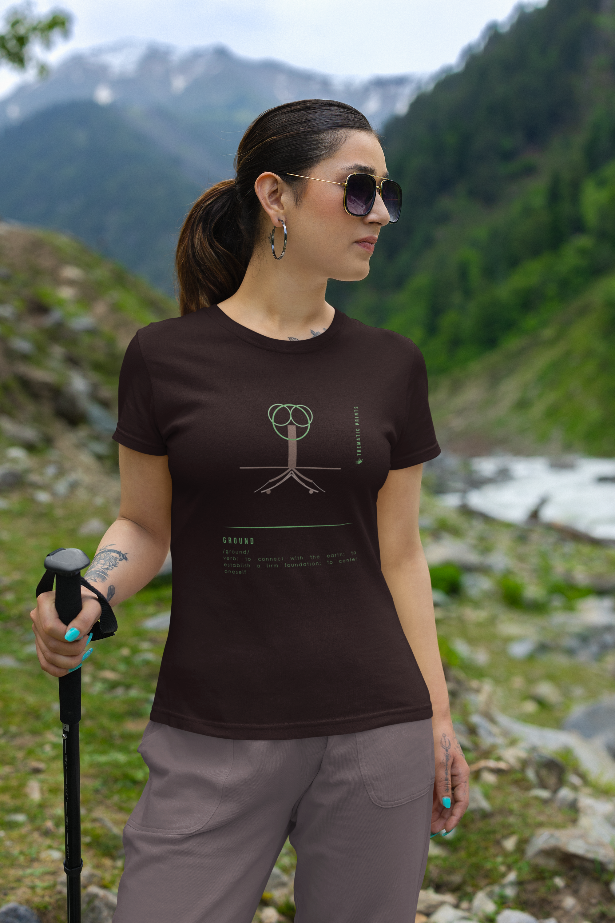Women's T-Shirt - Mindful Meanings Collection - GROUND