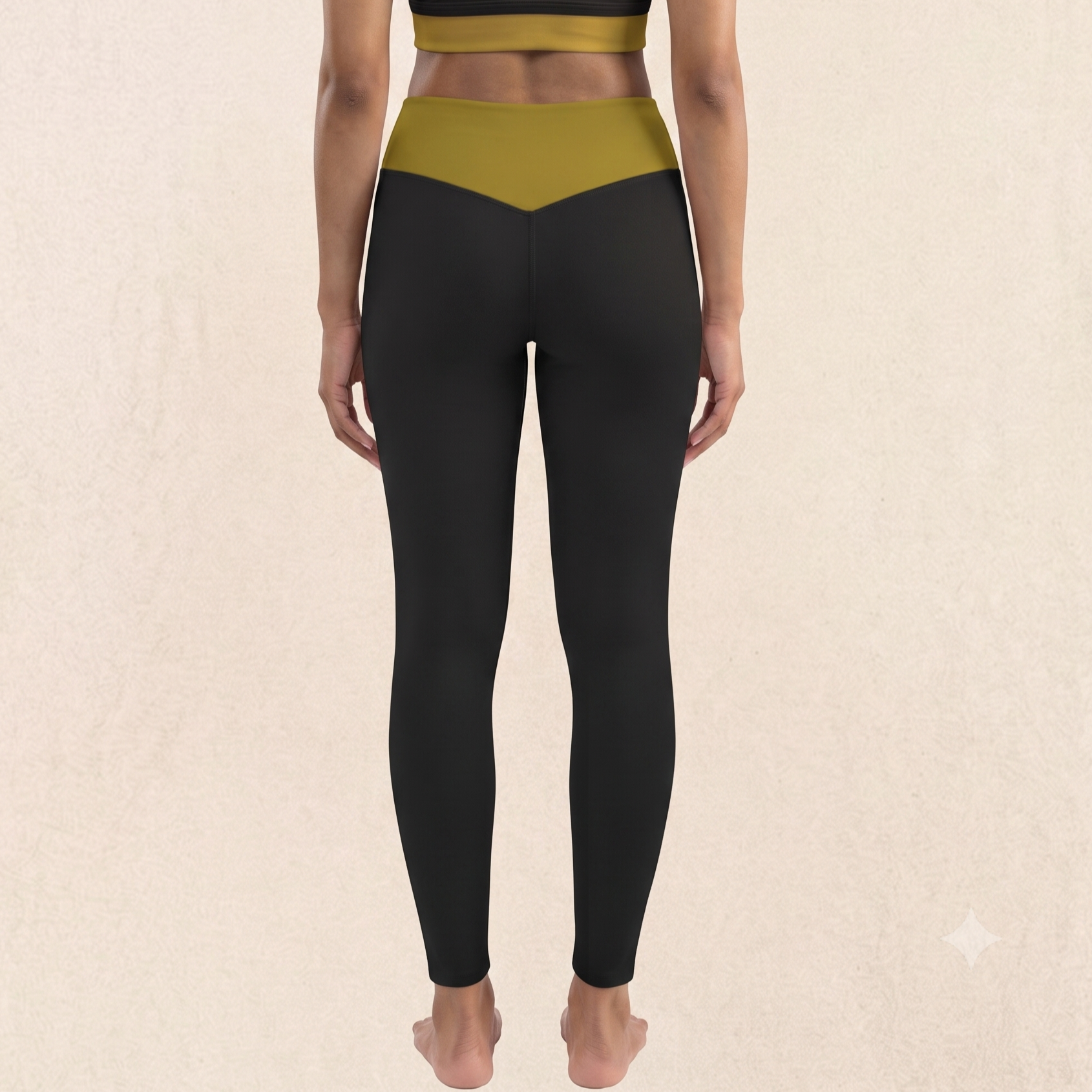 Women's Gym Leggings | Black Gold Print | Lycra Polyester fabric | Stretchable Slim Fit Active Wear Leggings for Women