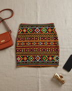 Women's Bodycon Poly Spandex Printed Mini Skirt - Gale inspired Print