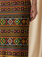 Women's Printed Pencil Skirt – Traditional Print | Gale Inspired Design 1 | Ankle Length | Bodycon