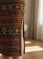 Women's Printed Pencil Skirt – Traditional Print | Gale Inspired Design 1 | Ankle Length | Bodycon