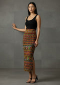 Women's Printed Pencil Skirt – Traditional Print | Gale Inspired Design 1 | Ankle Length | Bodycon