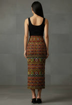 Women's Printed Pencil Skirt – Traditional Print | Gale Inspired Design 1 | Ankle Length | Bodycon