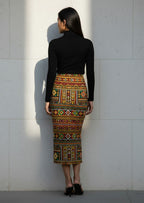 Women's Printed Pencil Skirt – Traditional Print | Gale Inspired Design 2 | Ankle Length | Bodycon