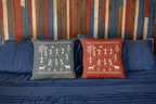 Set of 2 Traditional Artform Cushion Cover - Warli Art Digital Print