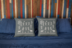 Set of 2 Traditional Artform Cushion Cover - Warli Art Digital Print