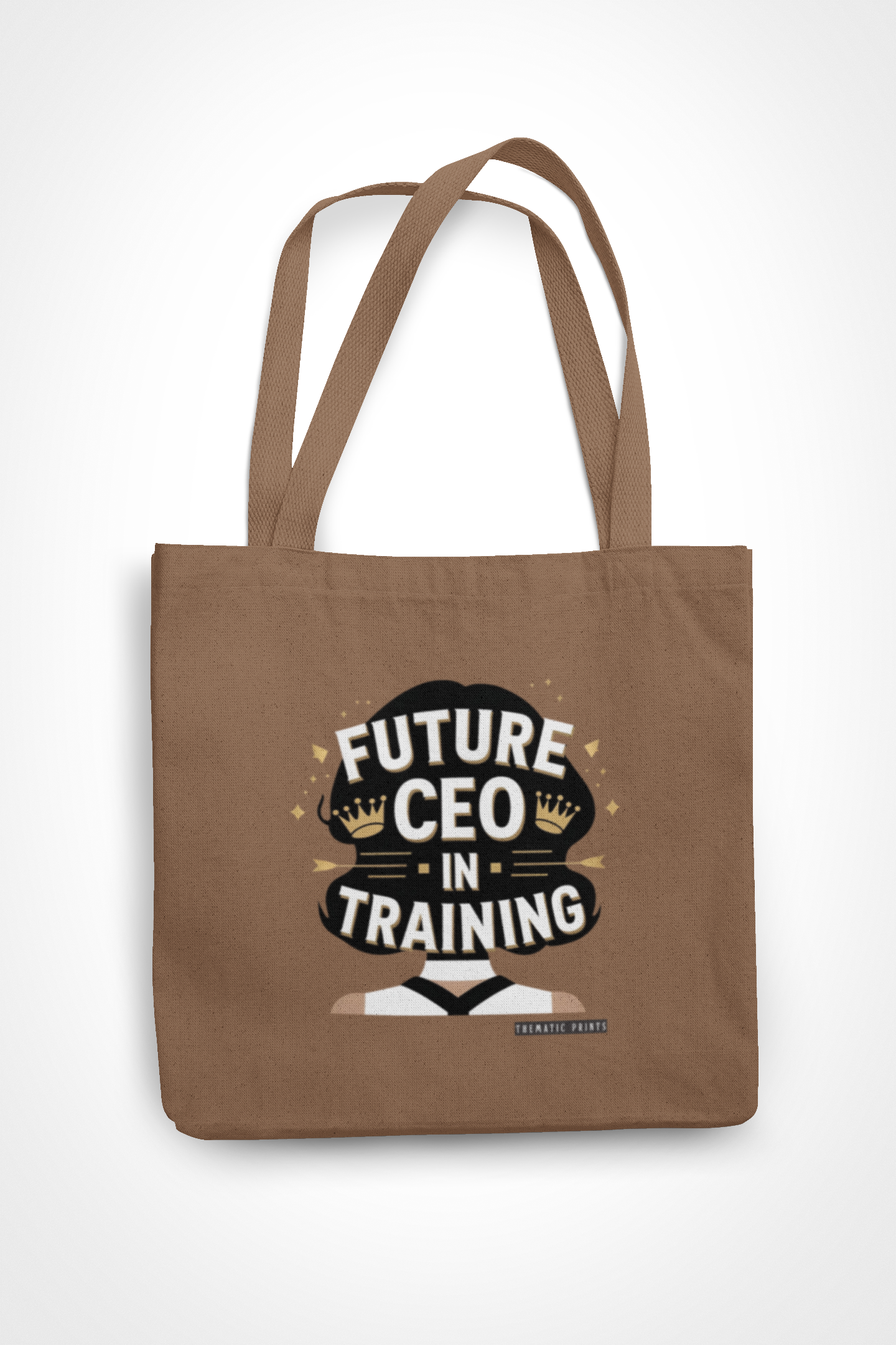 Canvas Eco-friendly Zipper Tote Bag for Collect Girls - Campus Casual Collection - Future CEO in Training