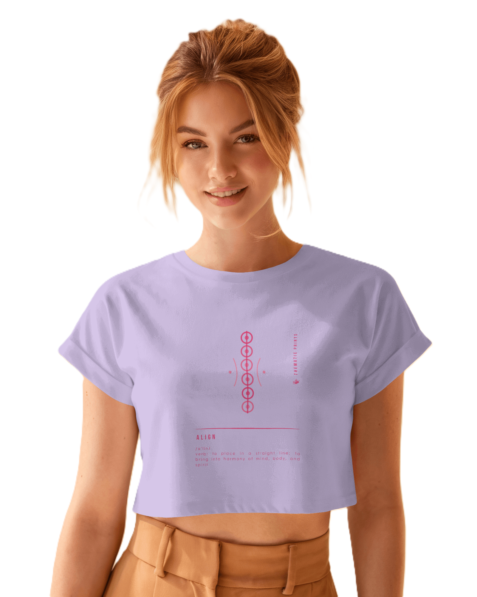 Women's Crop Top - Mindful Meanings Collection - ALIGN