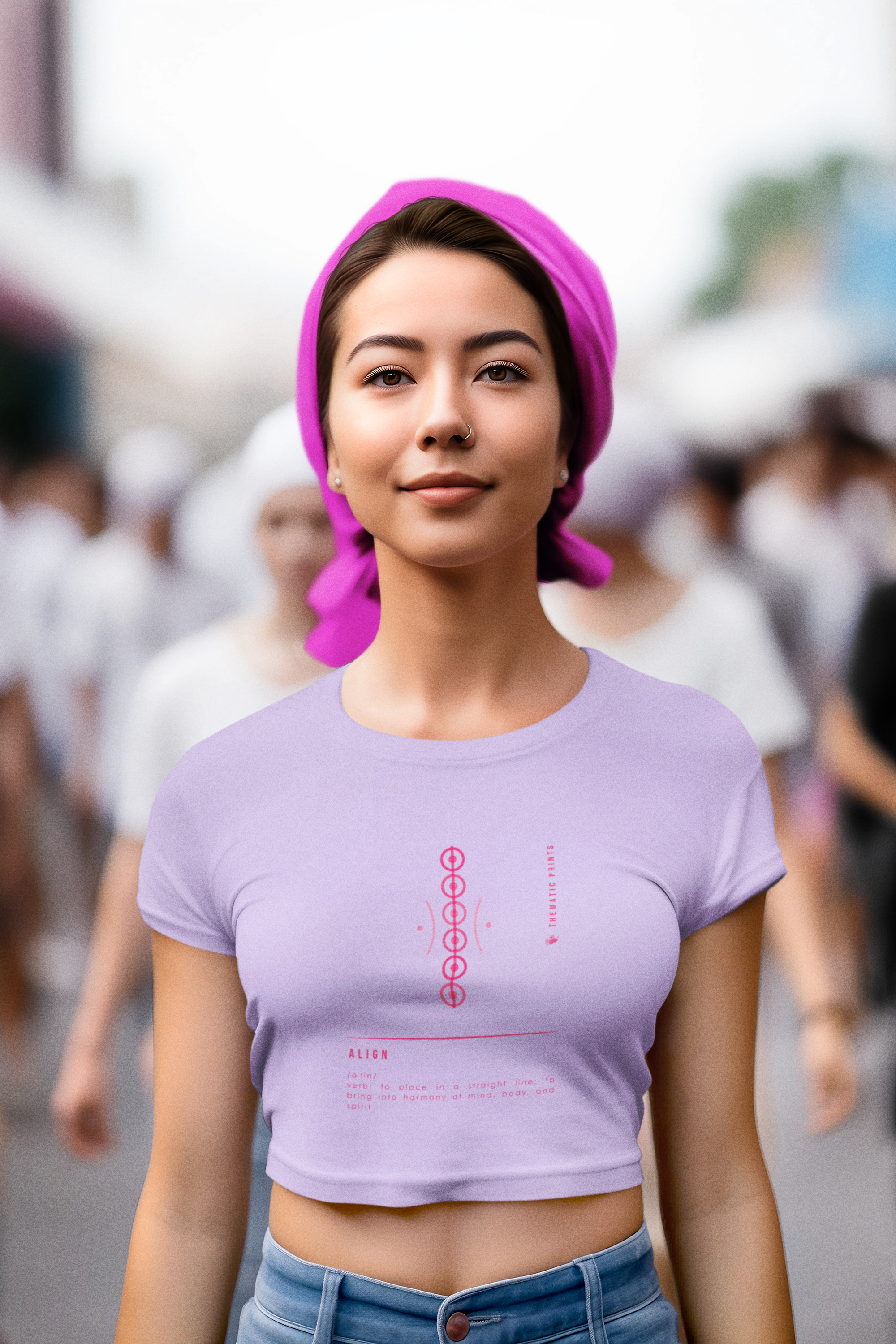 Women's Crop Top - Mindful Meanings Collection - ALIGN