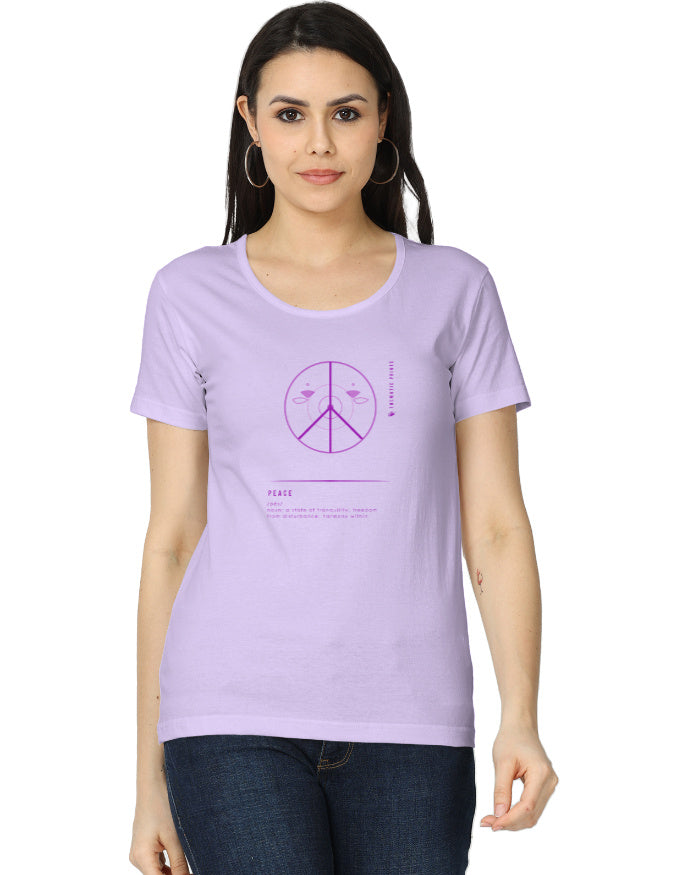Women's T-Shirt - Mindful Meanings Collection - PEACE
