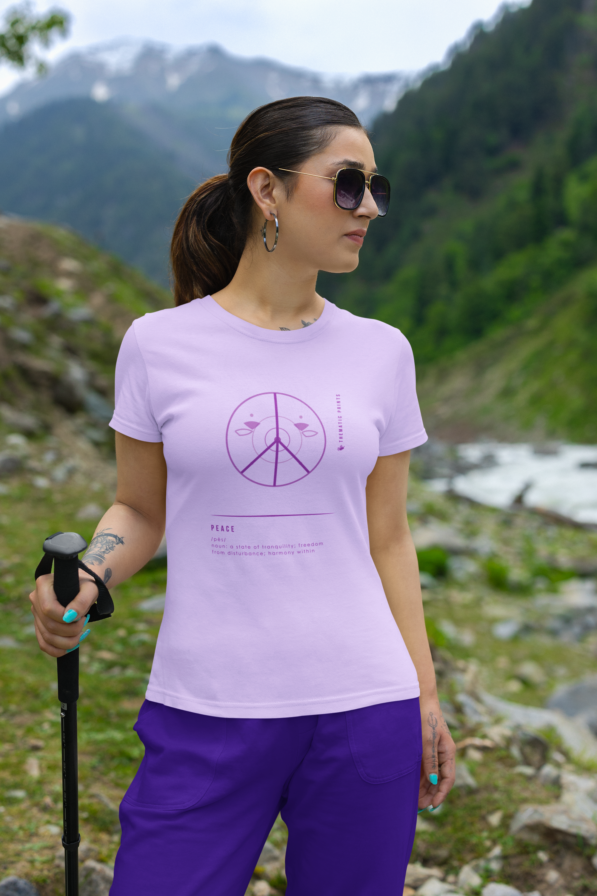 Women's T-Shirt - Mindful Meanings Collection - PEACE