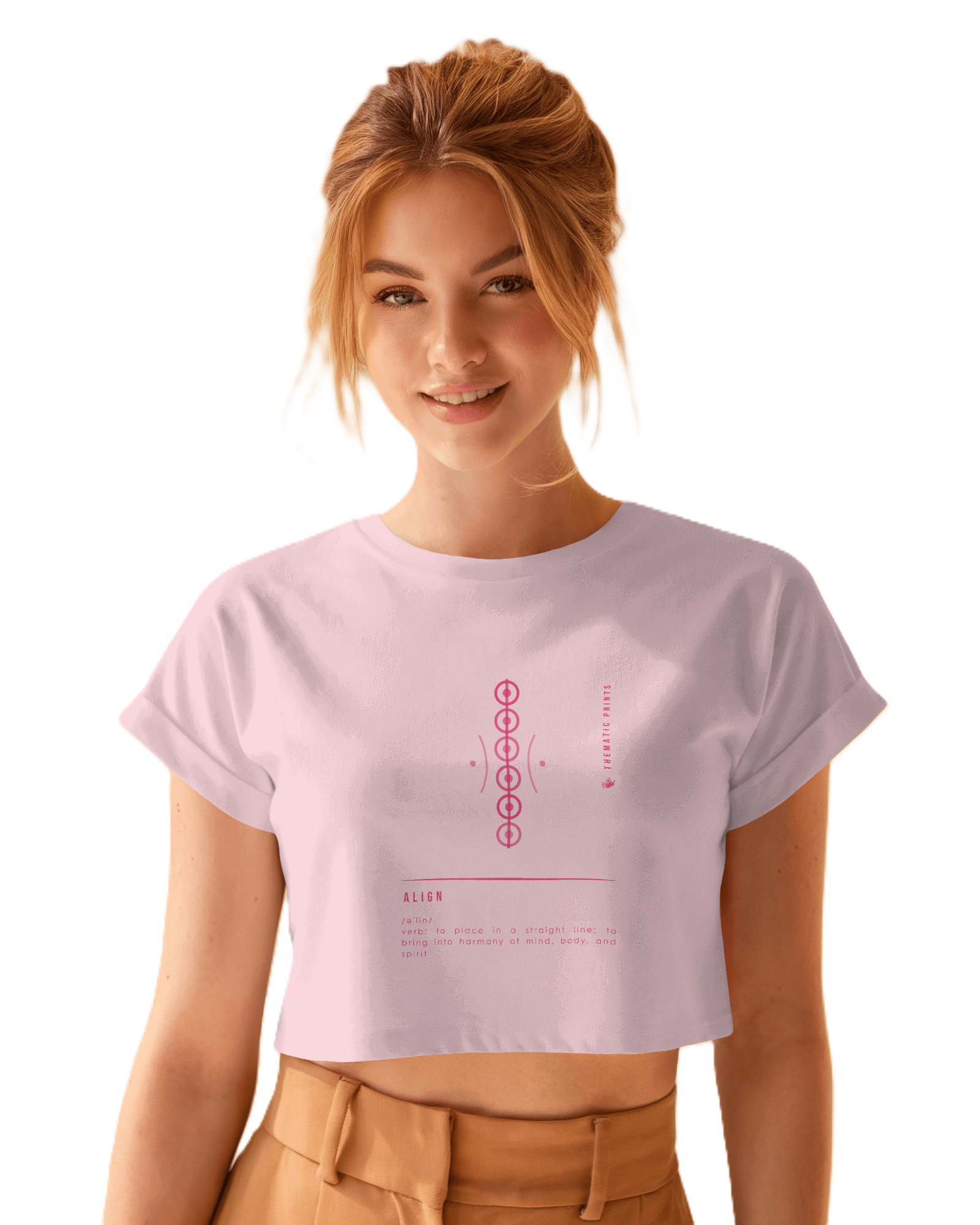 Women's Crop Top - Mindful Meanings Collection - ALIGN
