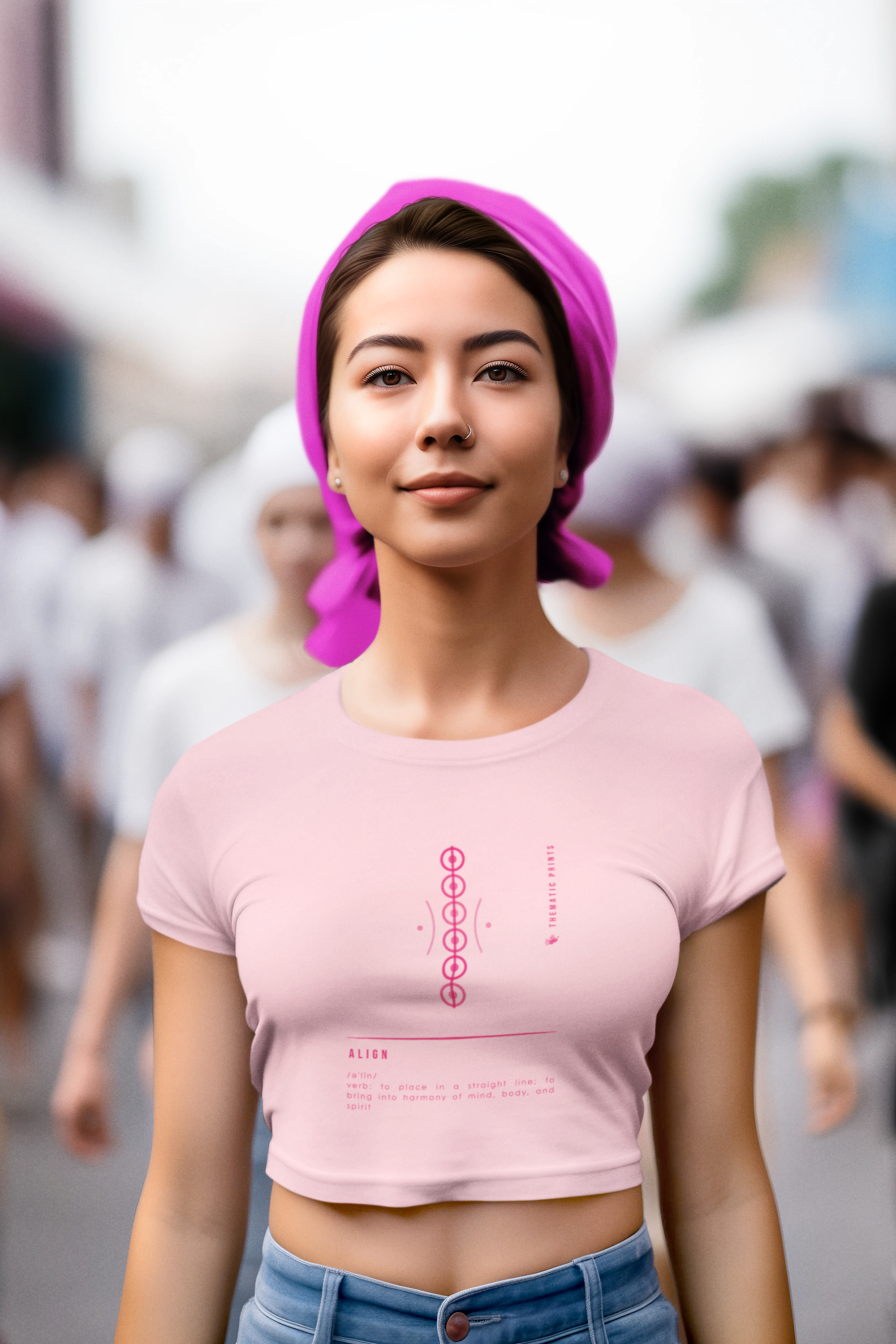 Women's Crop Top - Mindful Meanings Collection - ALIGN