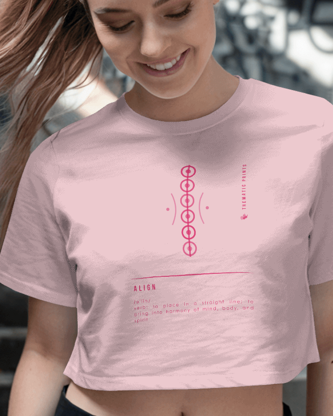 Women's Crop Top - Mindful Meanings Collection - ALIGN