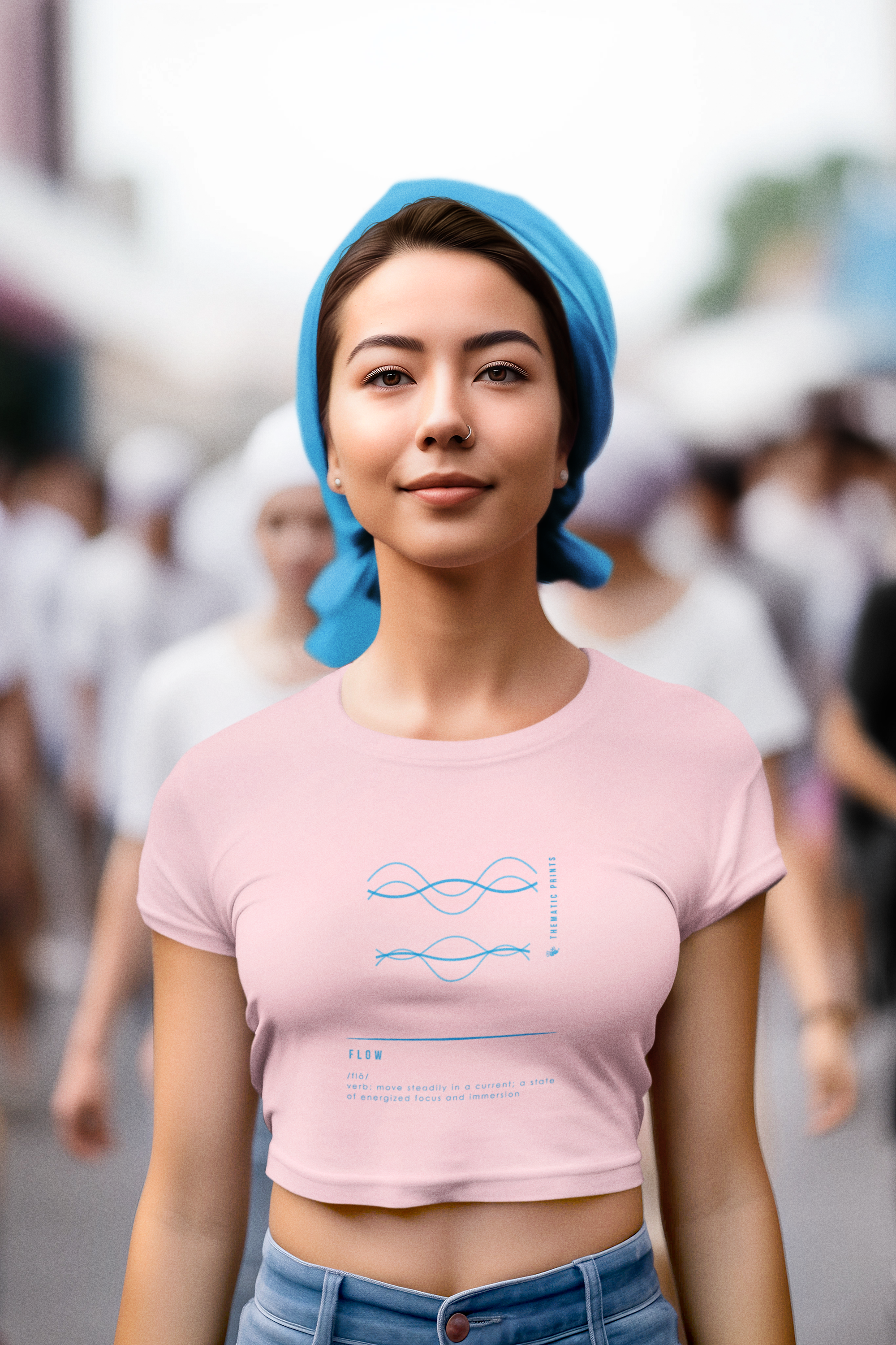 Women's Crop Top - Mindful Meanings Collection - FLOW