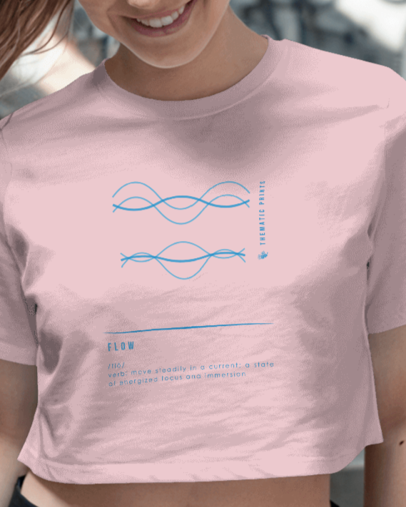 Women's Crop Top - Mindful Meanings Collection - FLOW